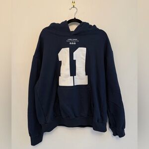 Lonely Ghost 11:11 Navy hoodie